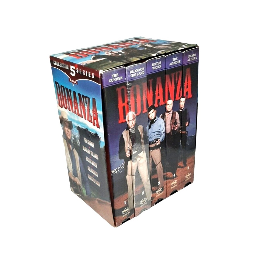 Bonanza VHS Boxed Set  Western TV Show Collector Series 5 Video Tape Pack